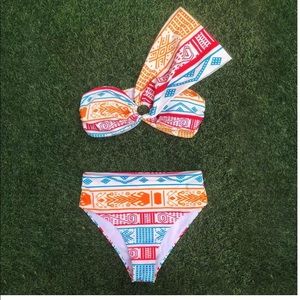 Flaxmaker bikini and skirt